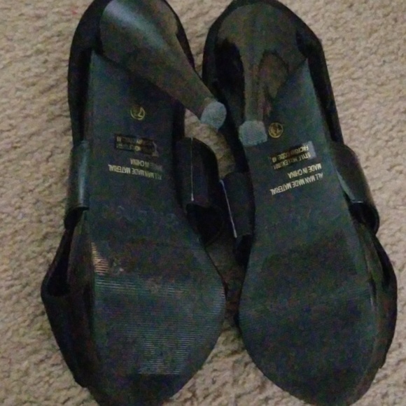 Stretchy Open Toe Stiletto Shootie Sz. 7.5 - Picture 5 of 7